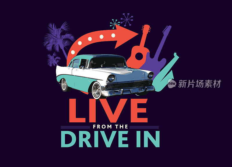 Live Drive在演唱会活动中设计海报广告